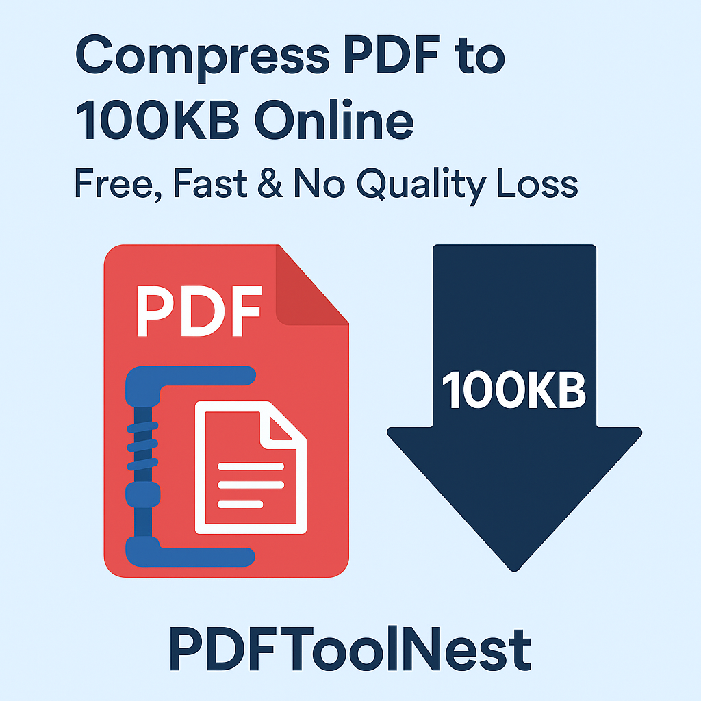 Compress PDF to 100KB Online – PDFToolNest