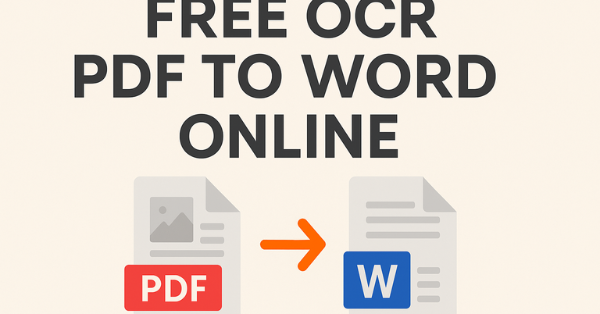 free ocr pdf to word online