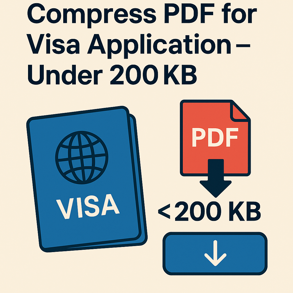 compress pdf for visa application