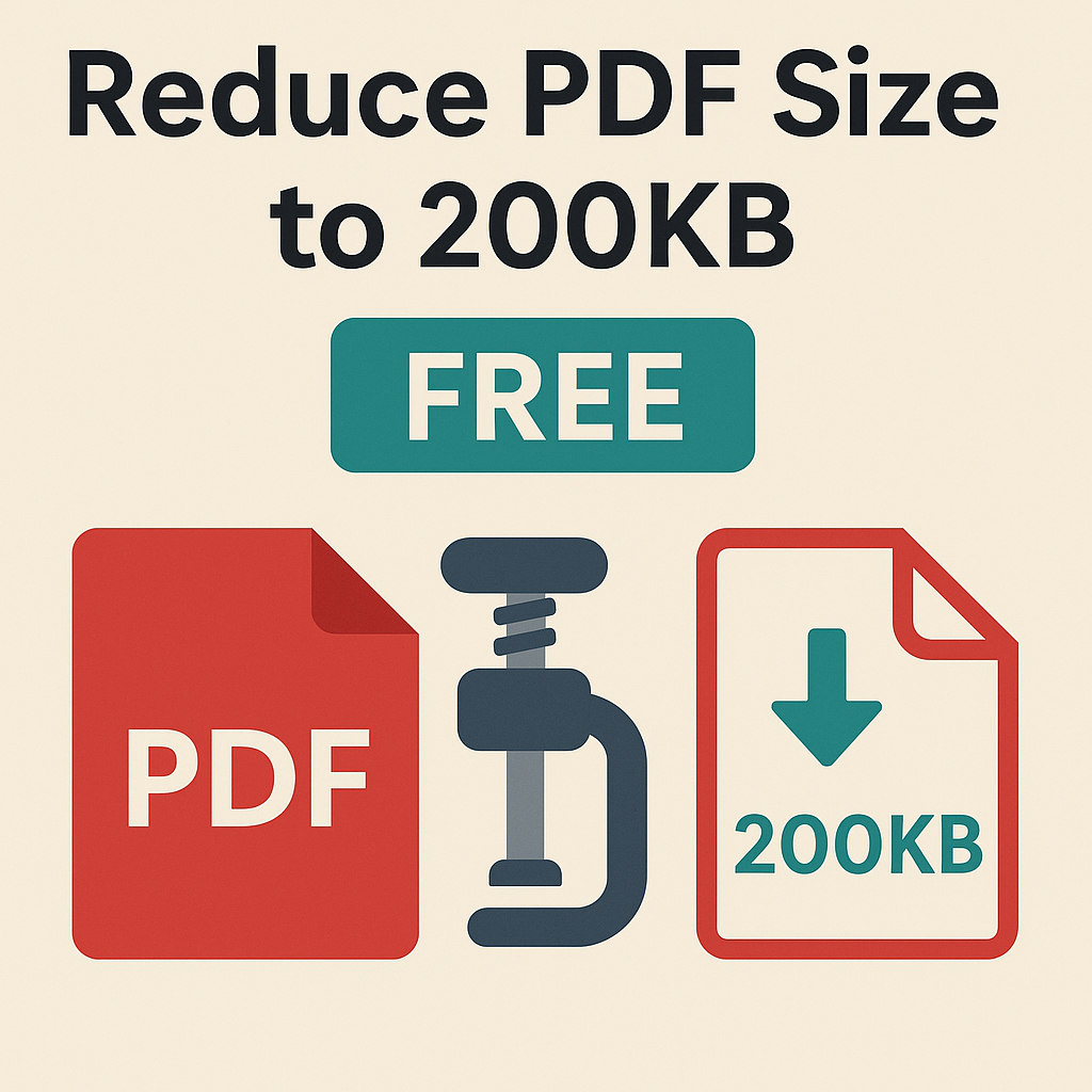 Reduce PDF Size to 200KB Online